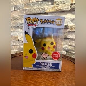 Funko Pop 553 Diamond Waving Pikachu Exclusive Figure New In Box